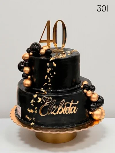 tort-okazjonalny-czarno-zloty-3d-la-petite